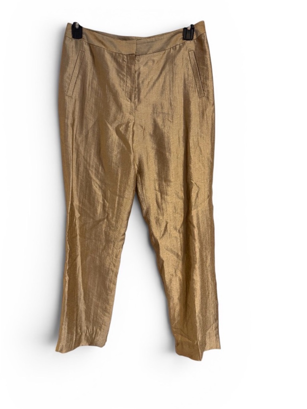 Lafayette 148 Gold Satin Pants